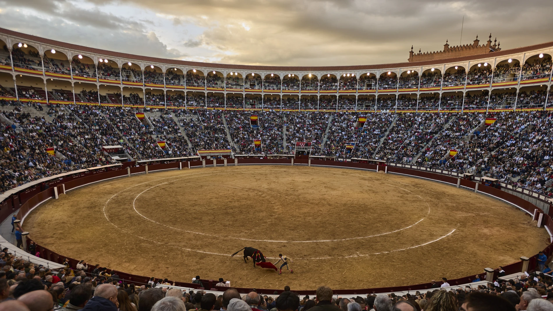 Vista panorámica de la Plaza de Las Ventas, durante la Feria San Isidro.
