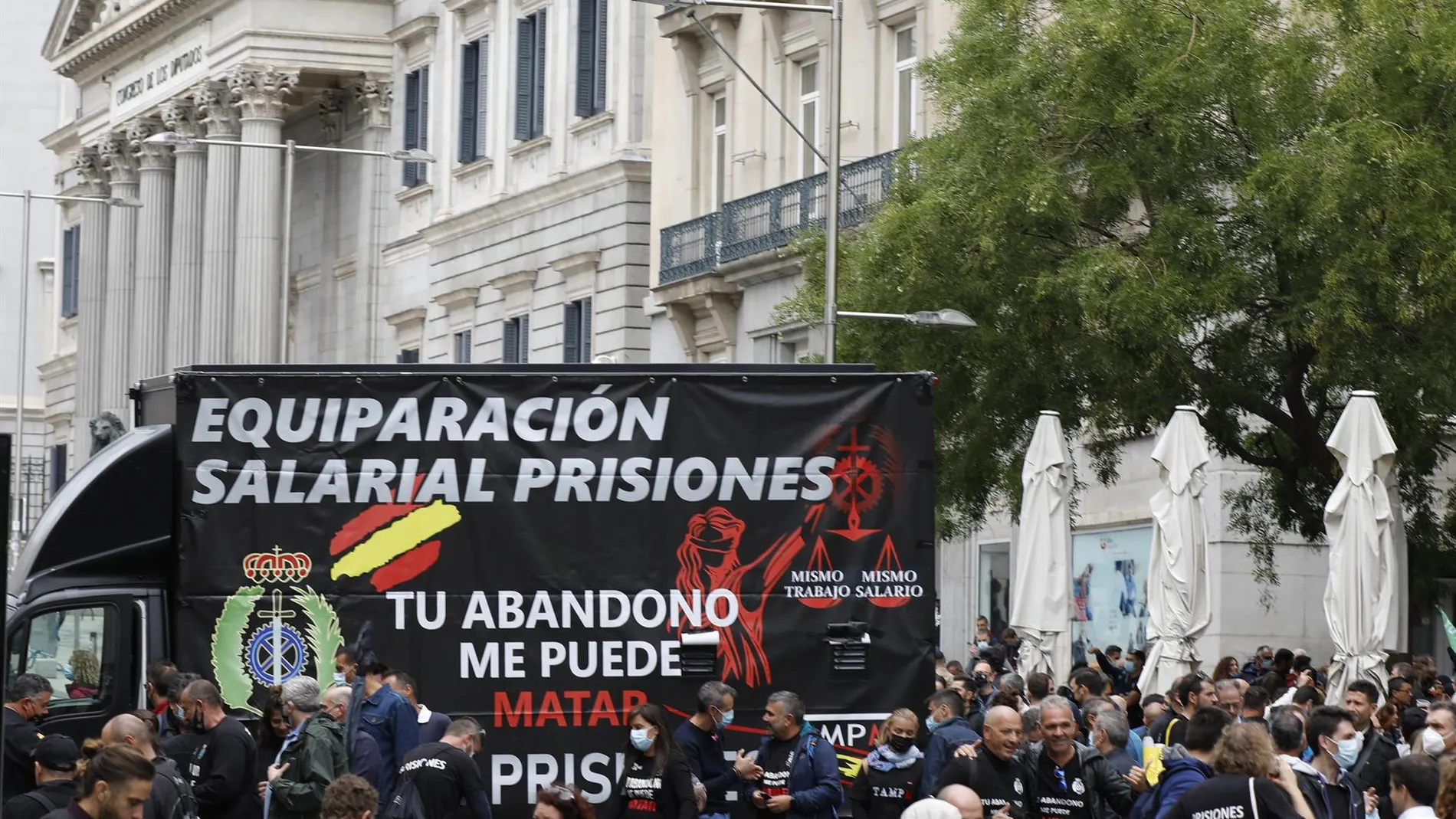 Funcionarios de prisiones protestan mañana desde la sede del PSOE al Congreso por los "incumplimientos" de Marlaska