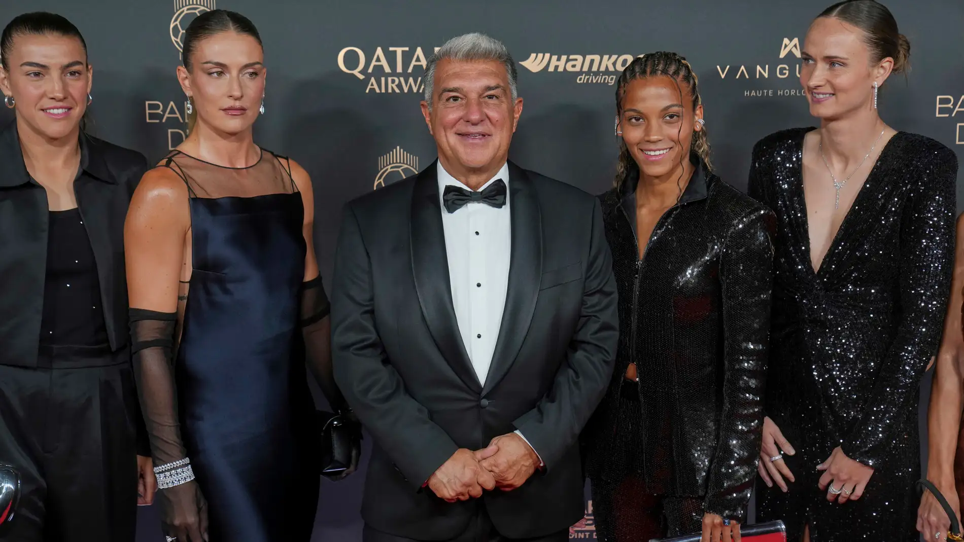FC Barcelona president Joan Laporta arrives for the 69th Ballon d'Or (Golden Ball) award ceremony at Theatre du Chatelet in Paris, Monday, Sept. 22, 2025. (AP Photo/Thibault Camus)