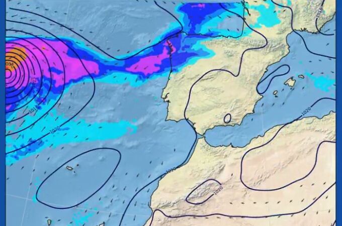 De lunes a miércoles: ambiente fresco con chubascos en Baleares, extremo norte y sureste peninsular