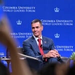 El presidente del Gobierno, Pedro Sánchez, ayer en Nueva York