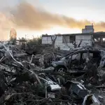 Imagen de una escena de guerra en Ucrania