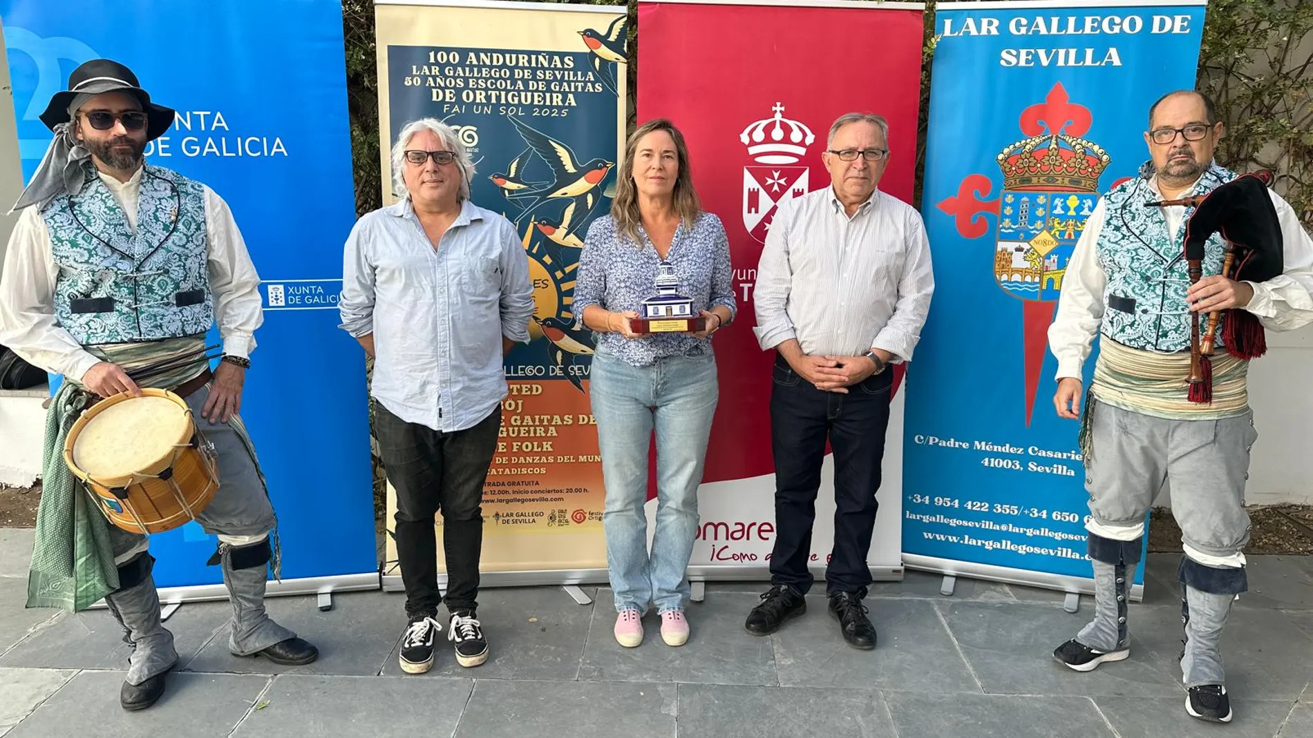 Presentación del festival del Lar Gallego en Tomares