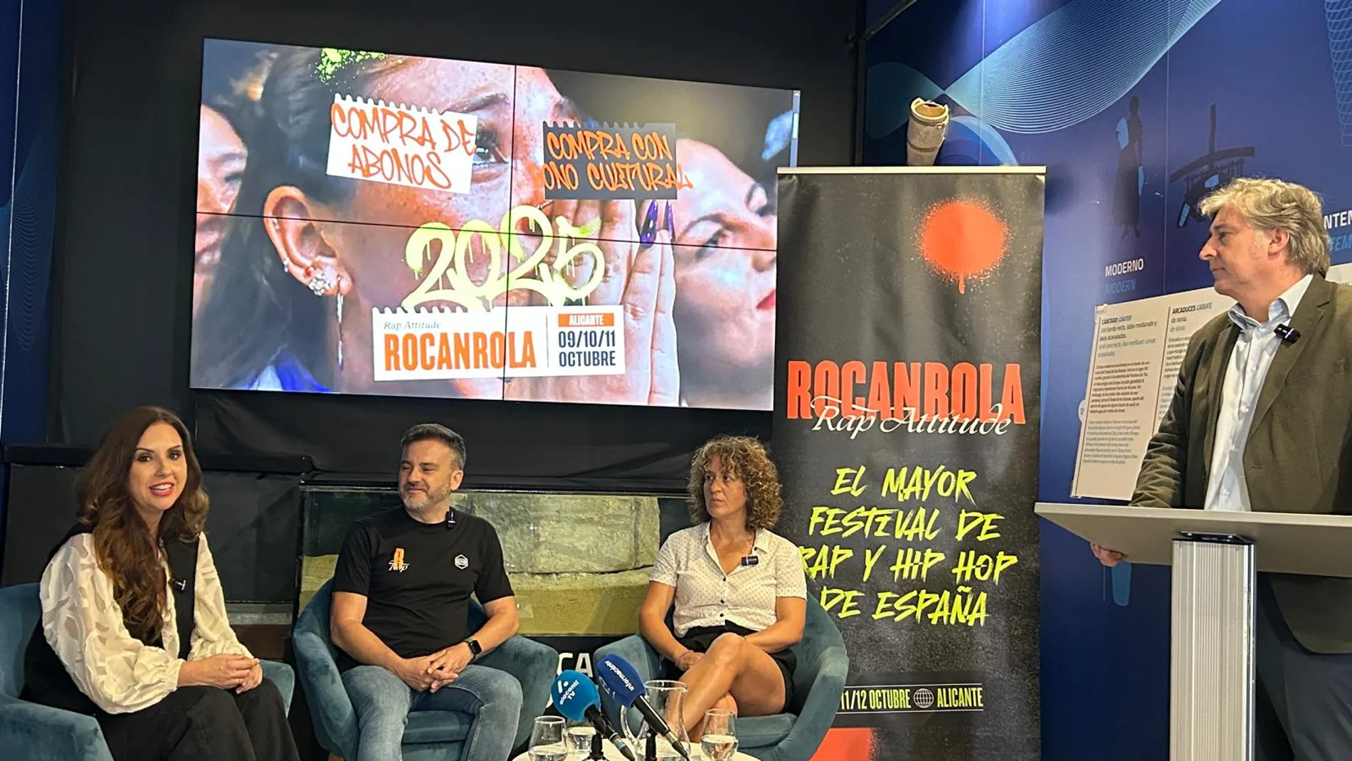 Presentación del festival de rap y hip hop Rocanrola de Alicante