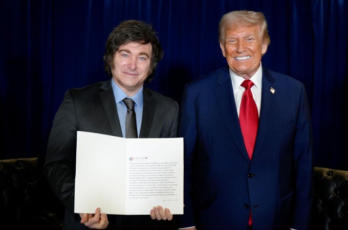 Milei mantiene su primera reunión oficial con Trump y le agradece su respaldo electoral
