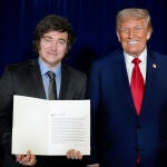 Milei mantiene su primera reunión oficial con Trump y le agradece su respaldo electoral