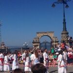 Danza de Espadas, en Marín (Pontevedra). 