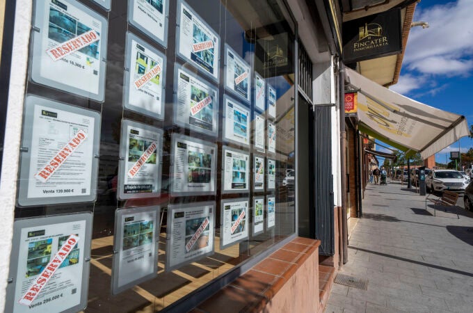 Imagen de archivo de una inmobiliaria. 