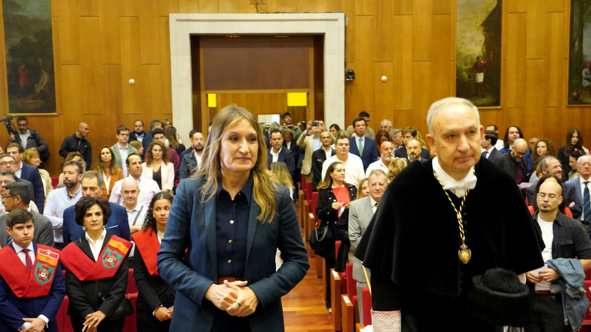 Lucas y Antonio Largo en la inauguración del curso acdémico en la Universidad de Valladolid