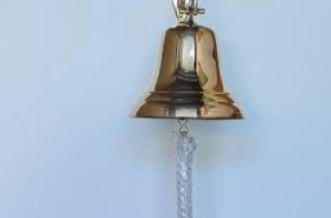 La campana oficial de la Bolsa de Madrid