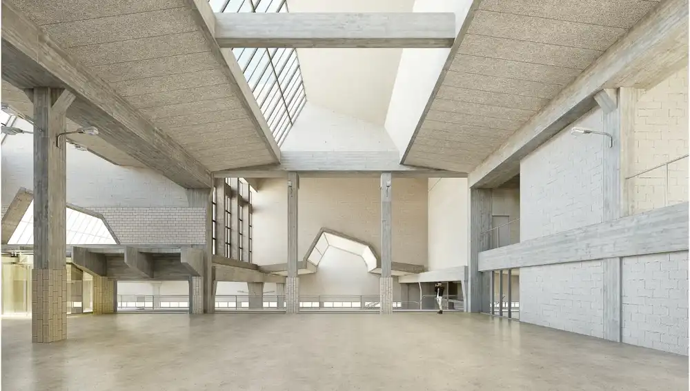 Recreación del futuro edificio, en su planta principal