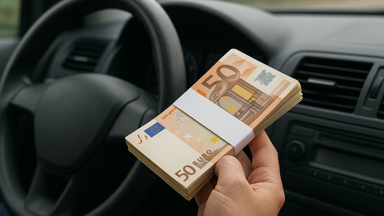 ¿Está permitido llevar dinero en efectivo en el coche? Esto dice la ley