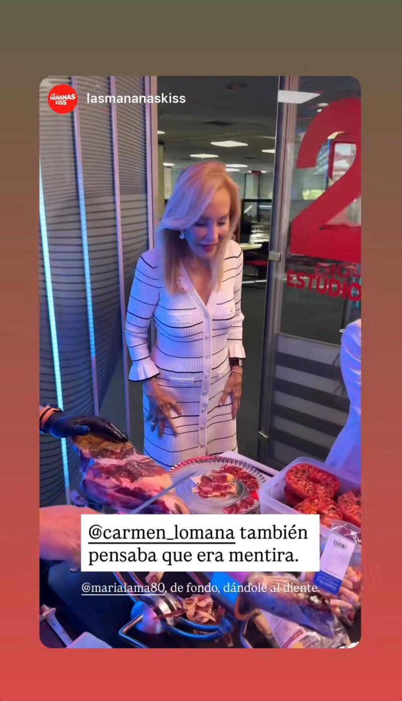 El vestido de Carmen Lomana.