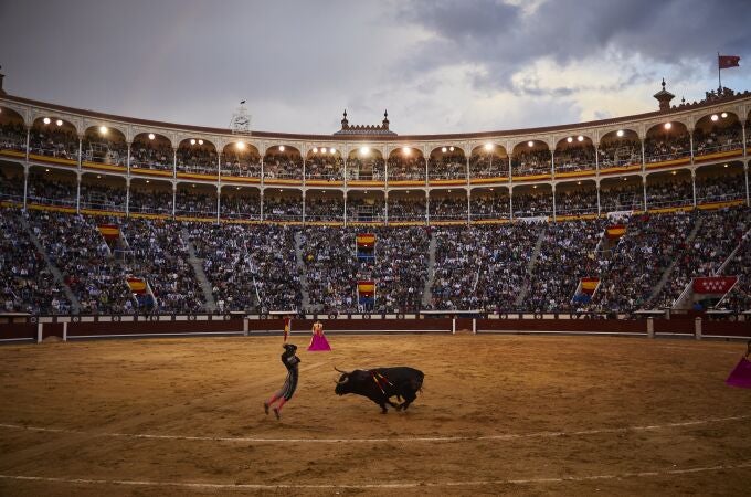 Vista de la plaza de toro de Las Ventas en una Feria San Isidro. 