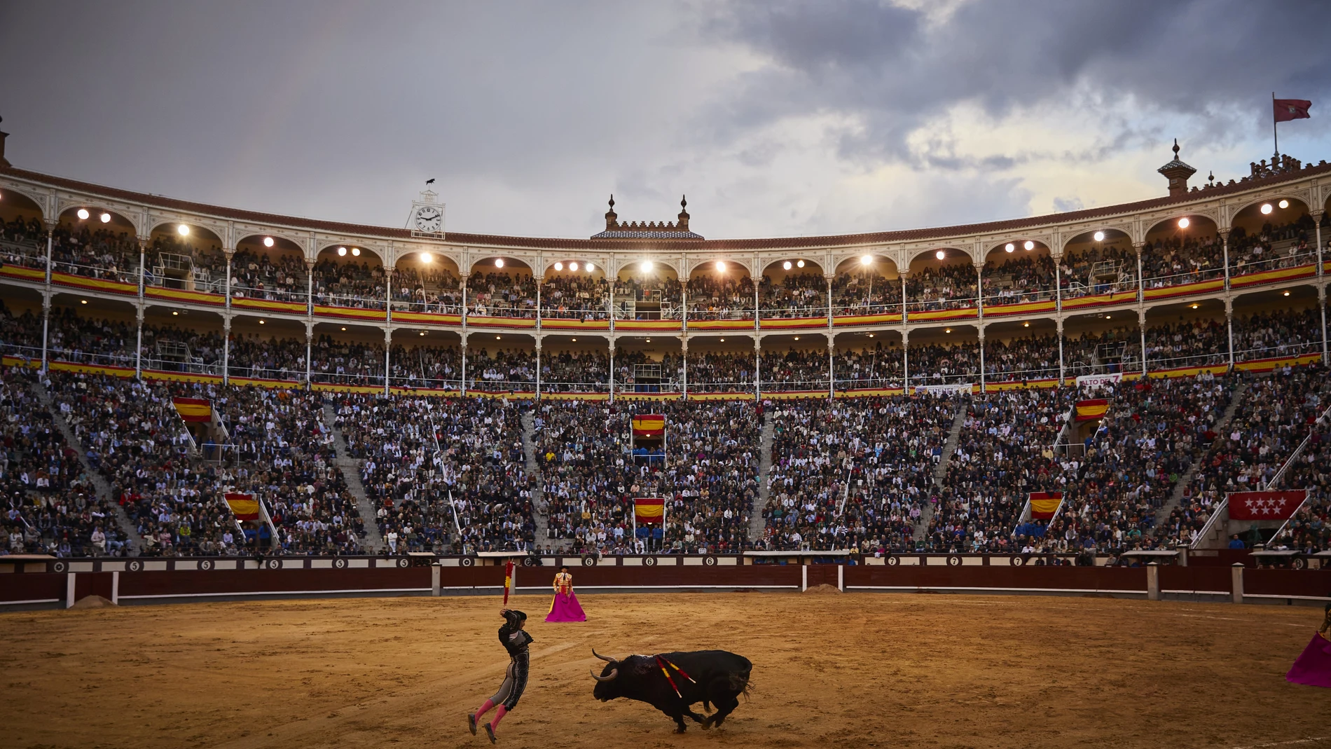 Vista de la plaza de toro de Las Ventas en una Feria San Isidro.