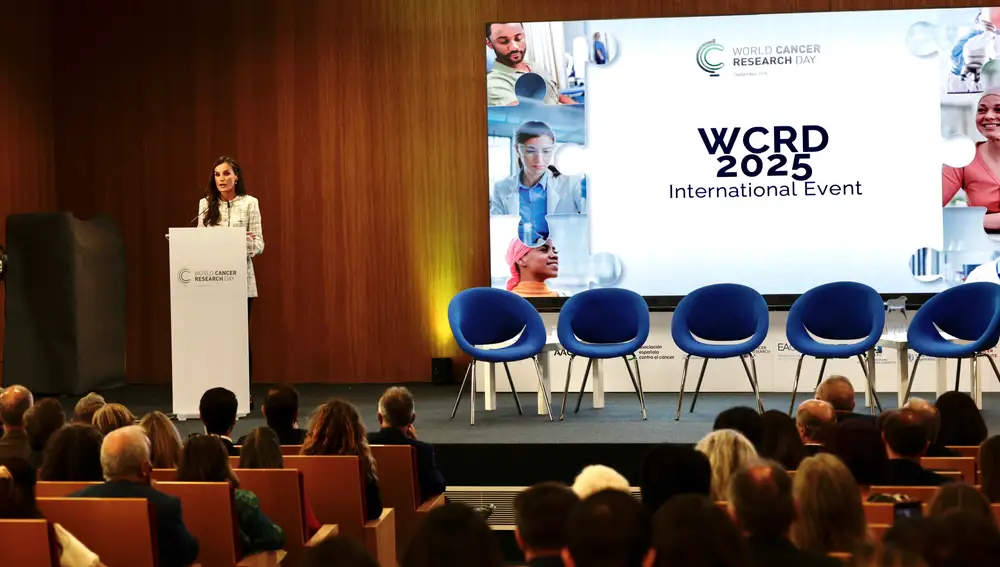 La Reina Letizia durante su intervención