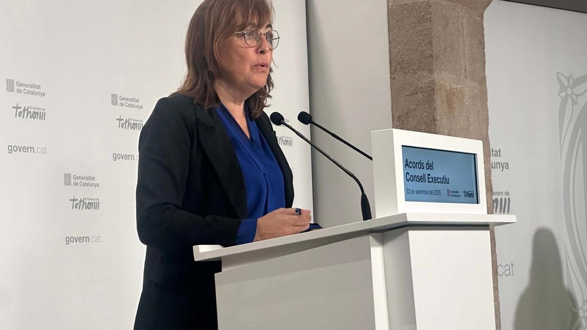 La portavoz del Govern, Sílvia Paneque EUROPA PRESS 23/09/2025