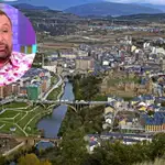 José Manuel Parada y una panorámica de Ponferrada