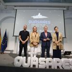  Felipe G. Gil, Berta Pascual, José Ignacio García y Lucía Casani, hoy en Sevilla durante el acto de apertura del evento