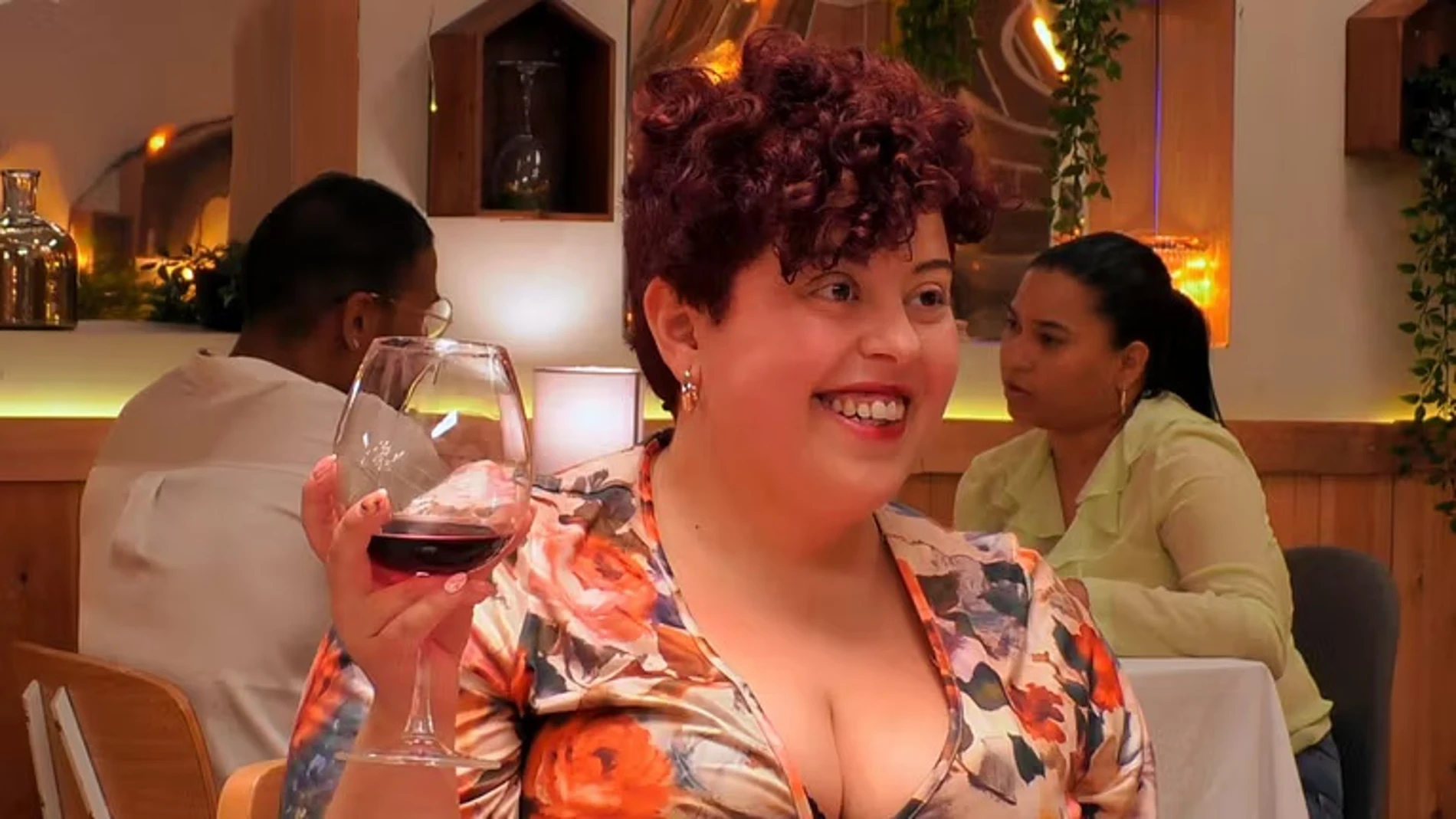 Sonia durante su cita en 'First Dates'