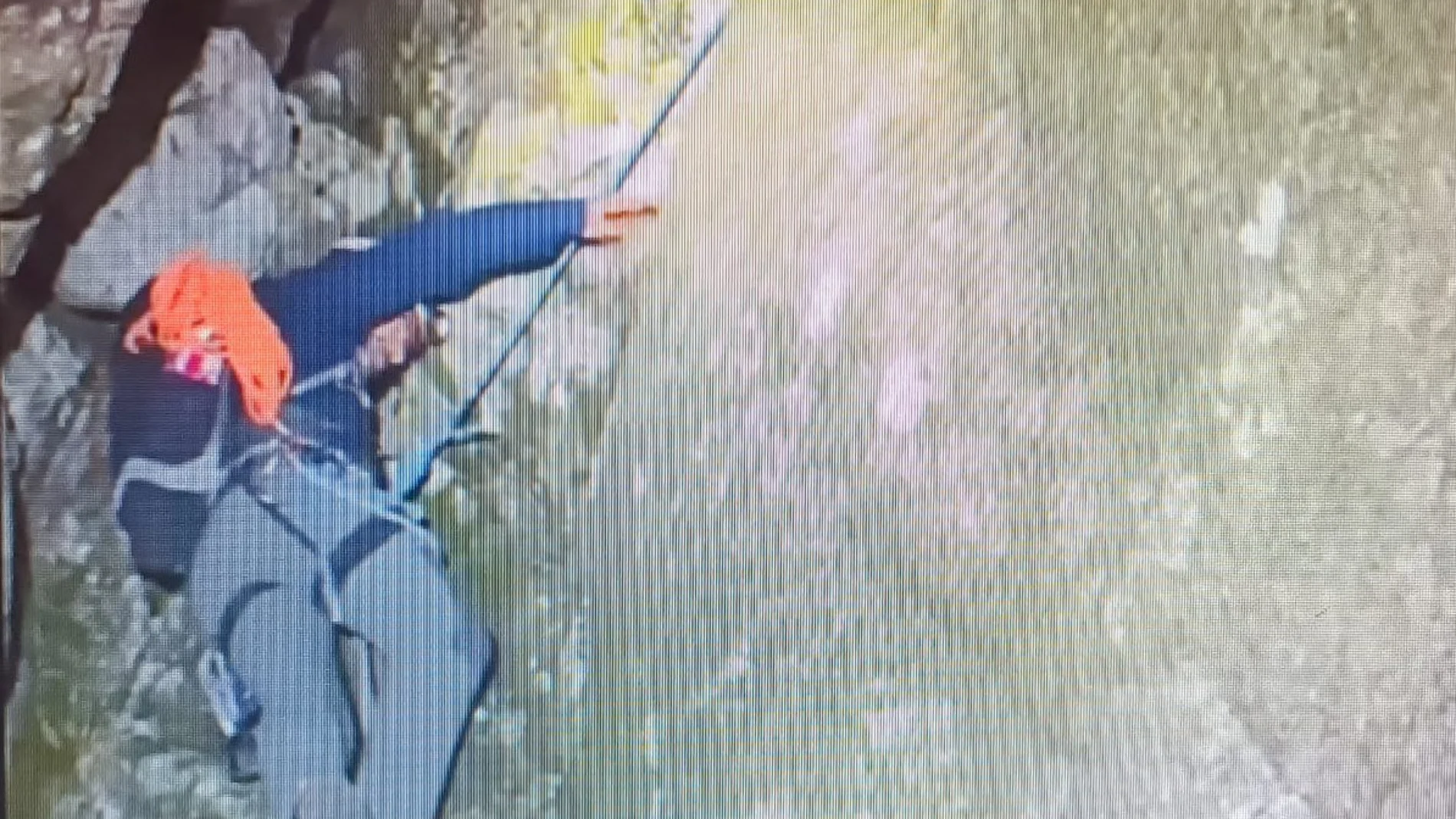 Labores de rescate por los miembros del GREIM