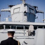 German Navy frigate Baden-Wuerttemberg in Copenhagen Harbor