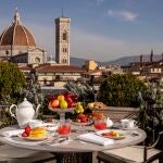 Tivoli Palazzo Gaddi Presidential Suite Inroom Dining Breakfast Terrace Detail