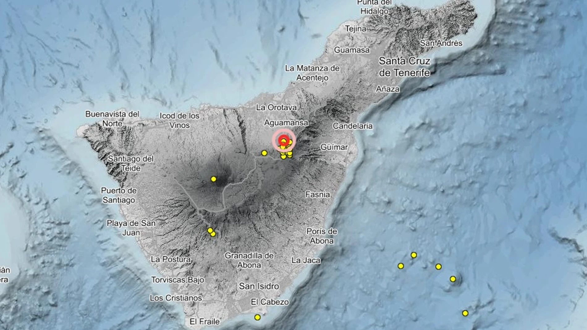 Enjambre sísmico detectado en la dorsal noreste de Tenerife REMITIDA / HANDOUT por Ignacio Cumellas Fotografía remitida a medios de comunicación exclusivamente para ilustrar la noticia a la que hace referencia la imagen, y citando la procedencia de la imagen en la firma 23/09/2025