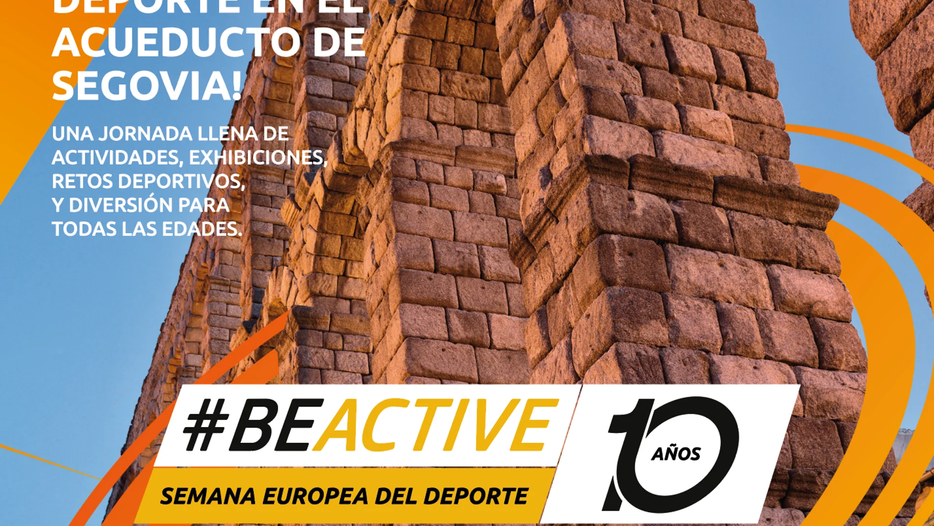 Cartel del evento central de la 10ª Semana Europea del Deporte en España