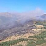 Incendio forestal en Peñalba de la Sierra
