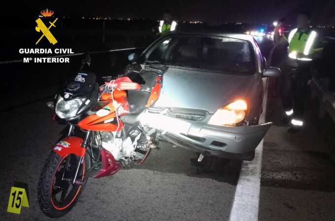 MURCIA.-Sucesos.- La Guardia Civil investiga al conductor de un turismo involucrado en un accidente mortal en la AP-7