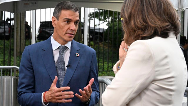 Pedro Sánchez entrevistado por la CNN 