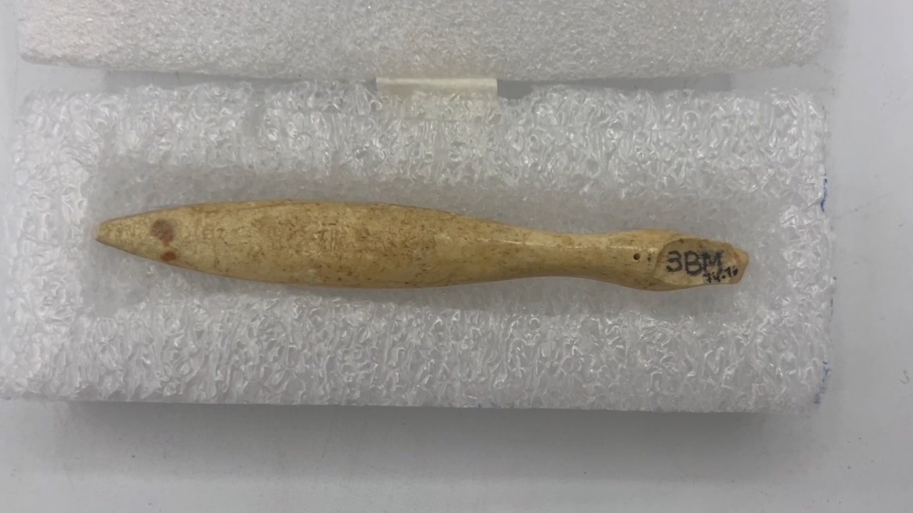 Identificada la pieza de marfil de hipopótamo más antigua de la Península