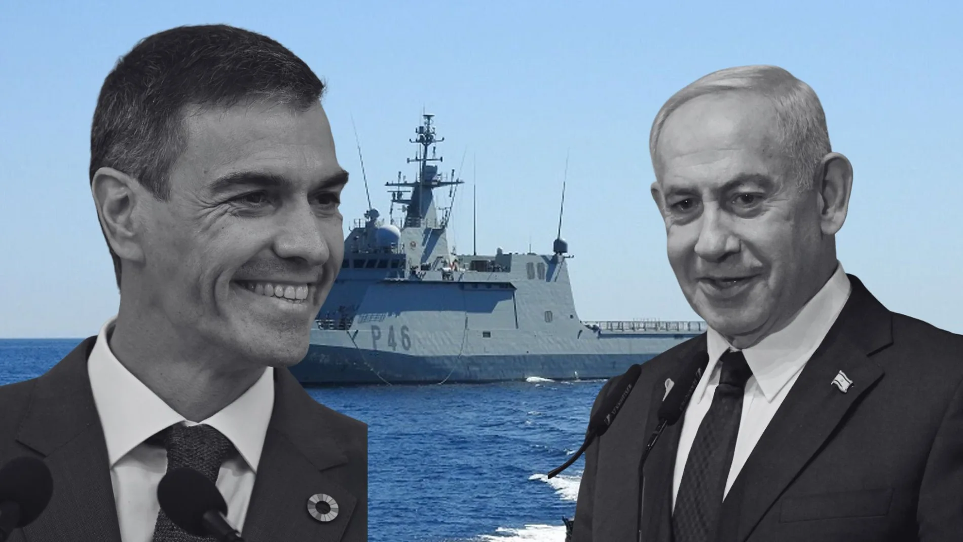 El buque enviado por Sánchez para escoltar a la flotilla en su camino a Gaza lleva material fabricado por una empresa israelí.