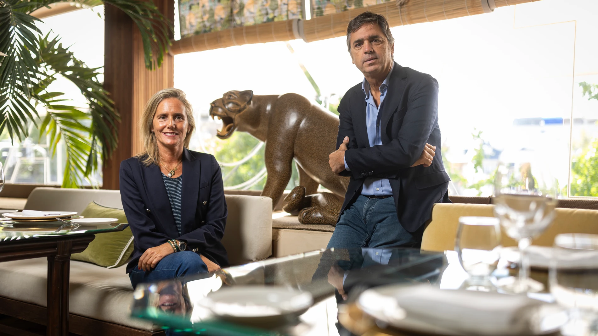 Bárbara Pérez Manzarbeitia y su esposo Luis Sartorius.