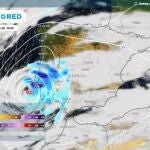 El huracán 'Gabrielle' llega convertido en borrasca el domingo a la Península, con viento, lluvia y olas de 6 metros