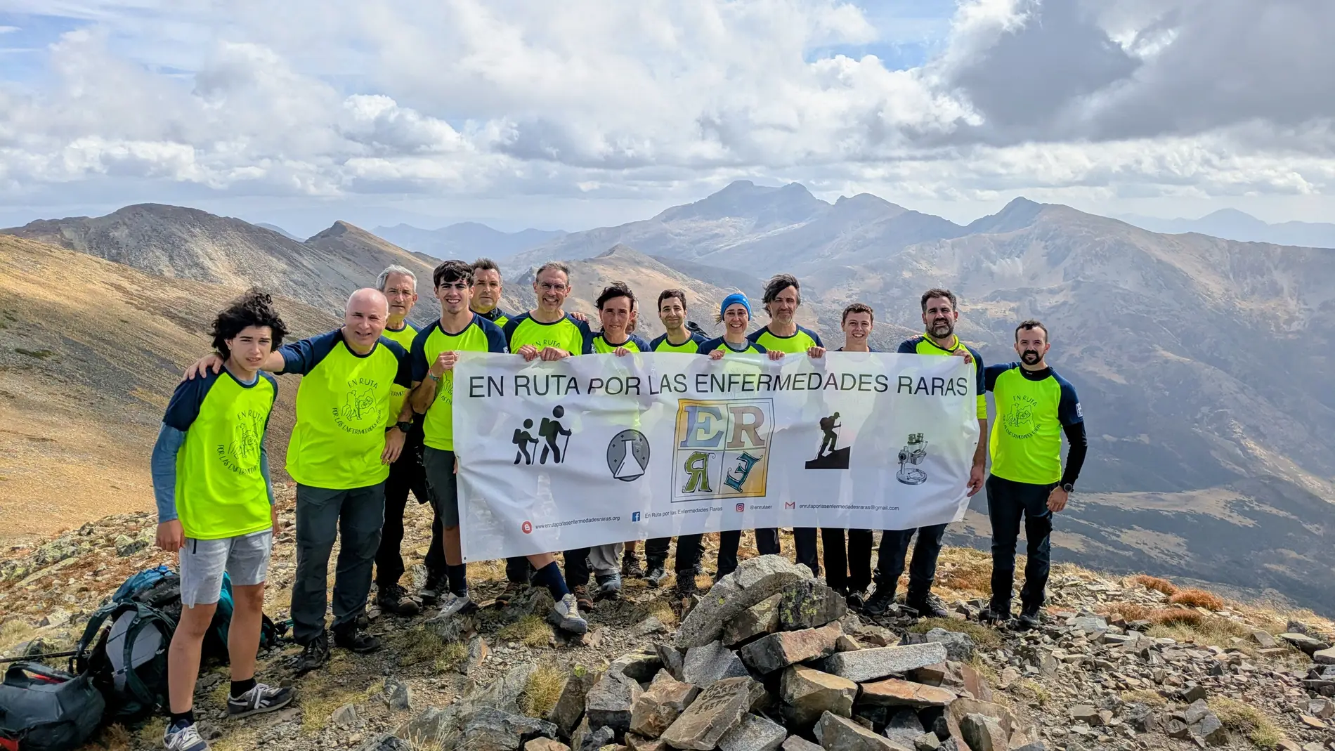 En "Ruta por las Enfermedades raras" se reivindica en las cumbres de Palencia