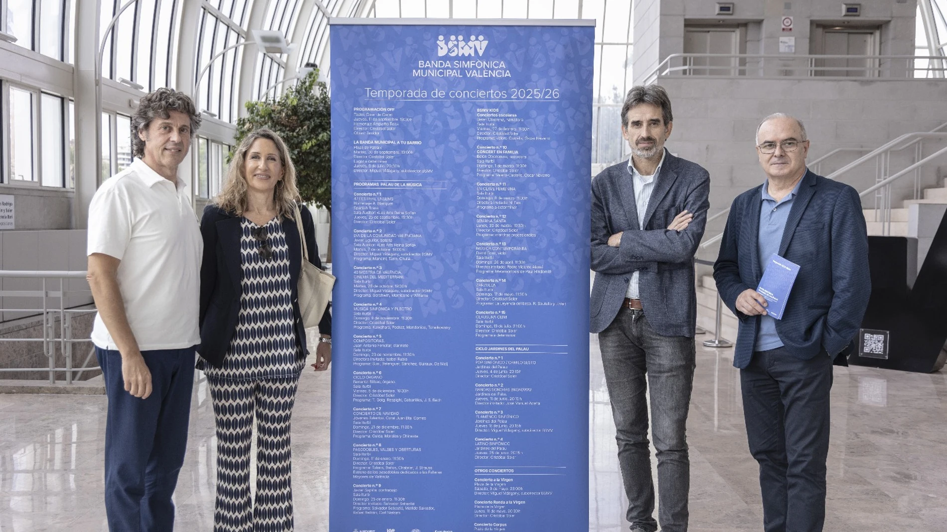 25 conciertos "de todos los estilos" para la nueva temporada de la Banda Municipal de Valencia