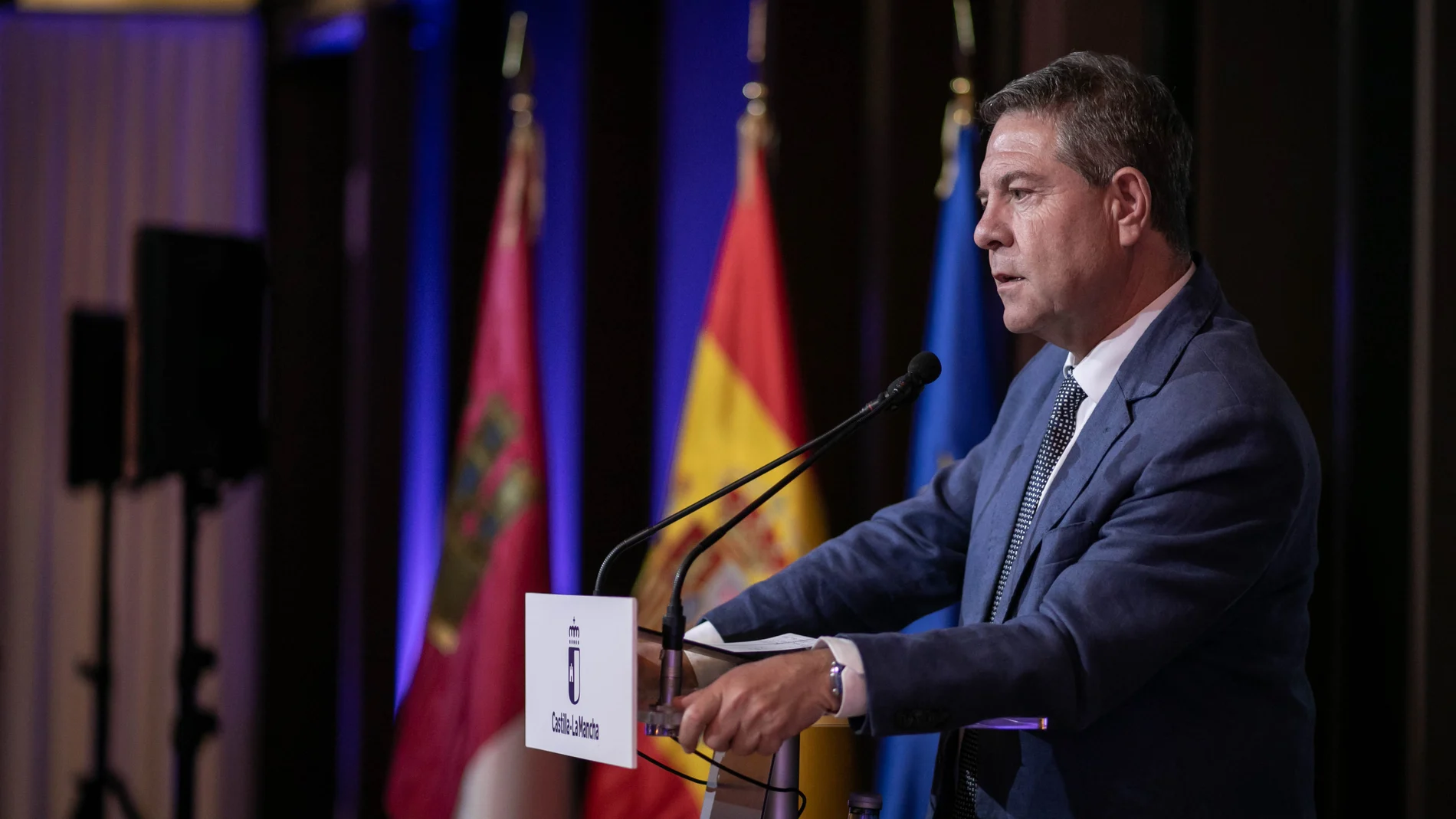 El presidente de Castilla-La Mancha, Emiliano García-Page, inaugura la iluminación artística del Castillo de Molina de Aragón y Torre de Aragón.