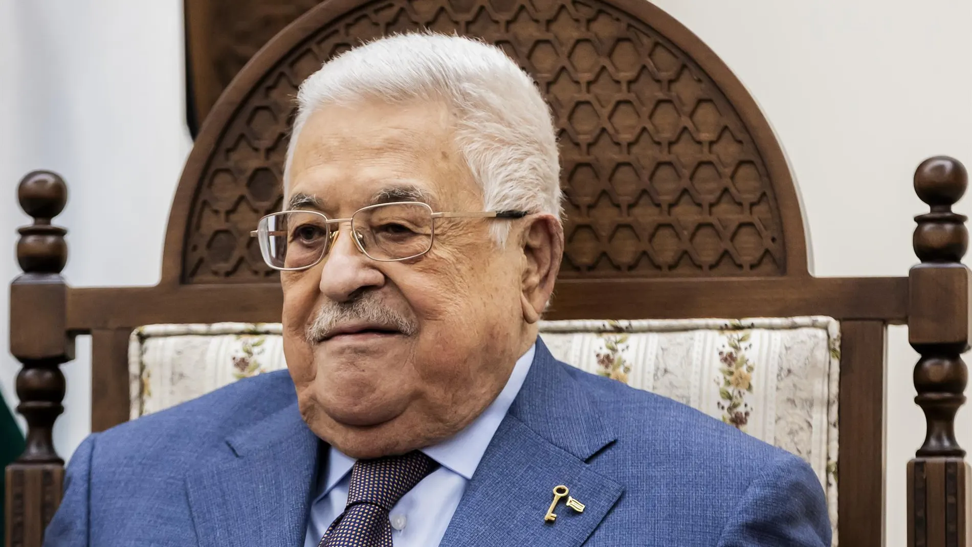 El "rais" palestino, Mahmud Abas