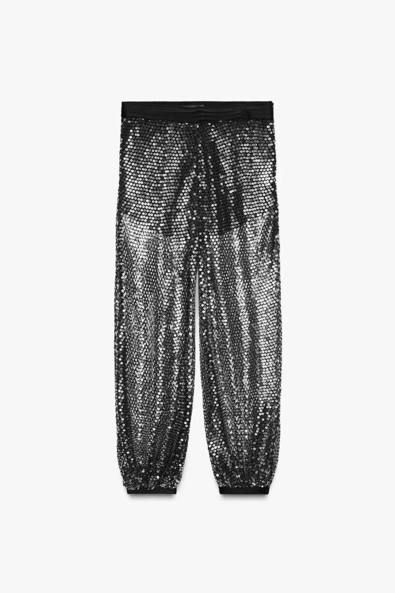 Pantalón lentejuelas.