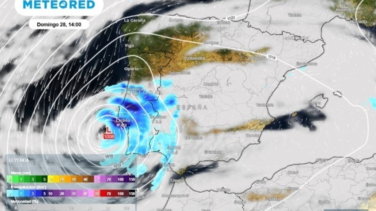 Los restos del huracán Gabrielle llegarán a España este domingo: estas serán las zonas más afectadas