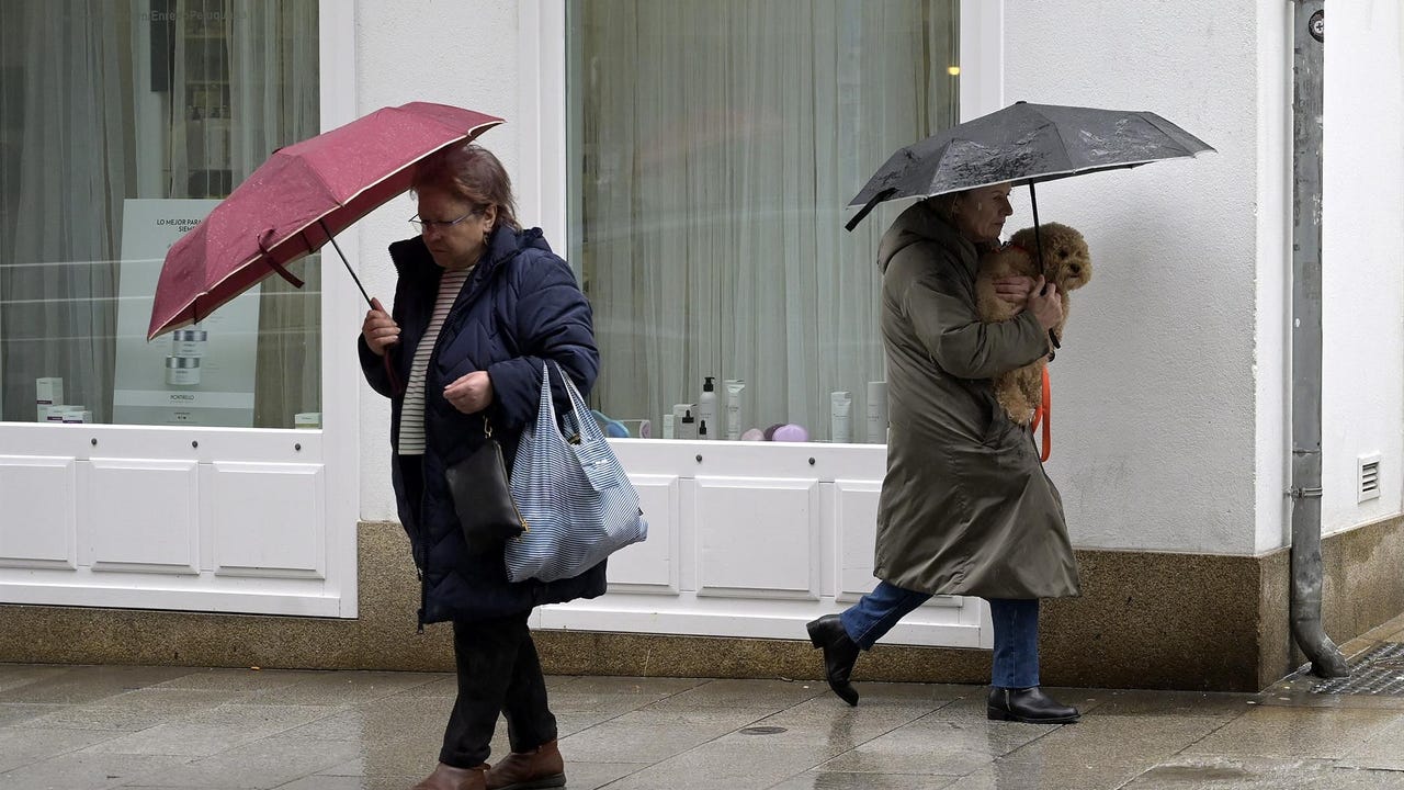 La Aemet eleva a naranja el aviso de lluvias para este lunes en estas zonas de la Región de Murcia