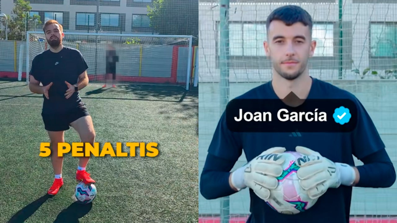 Ibai le tira 5 penaltis a Joan García, portero titular del FC Barcelona, y le deja alucinado