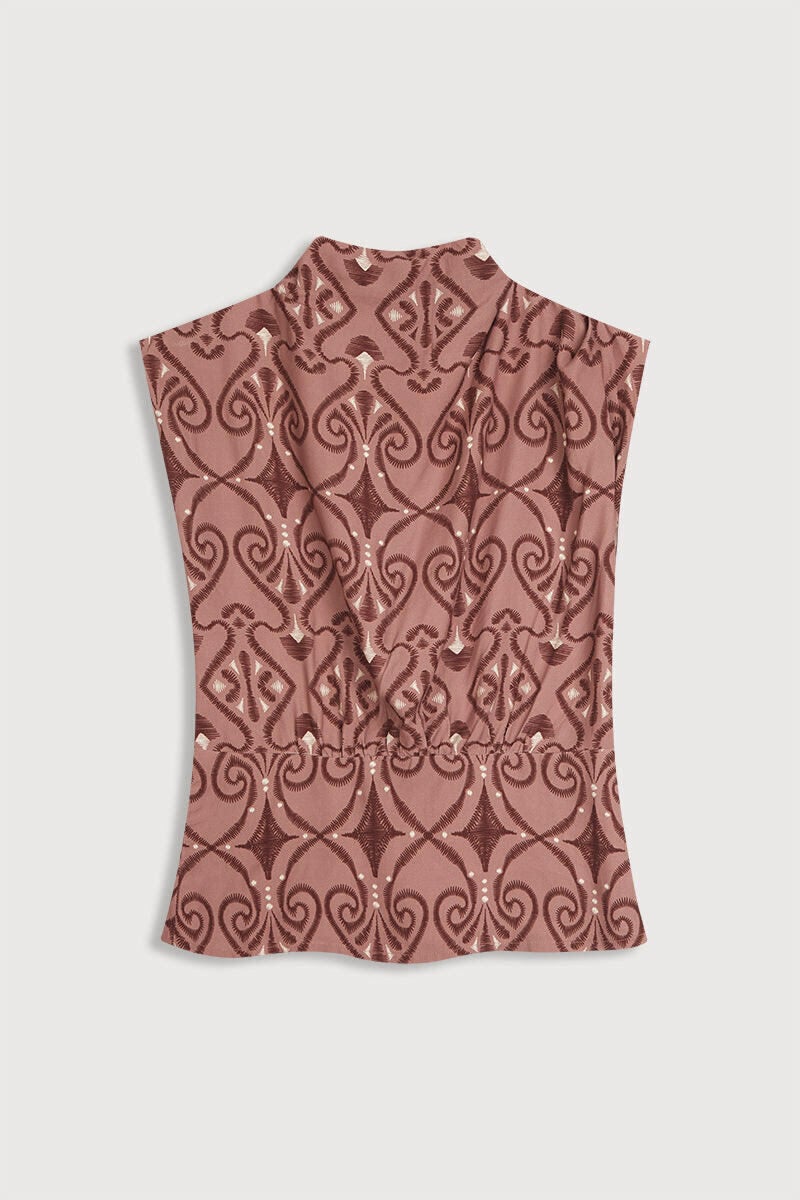 Top estampado.