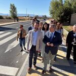 El consejero Sanz Merino visita las actuaciones realizadas en la travesía de la CL-603 a su paso por Cabezuela (Segovia)