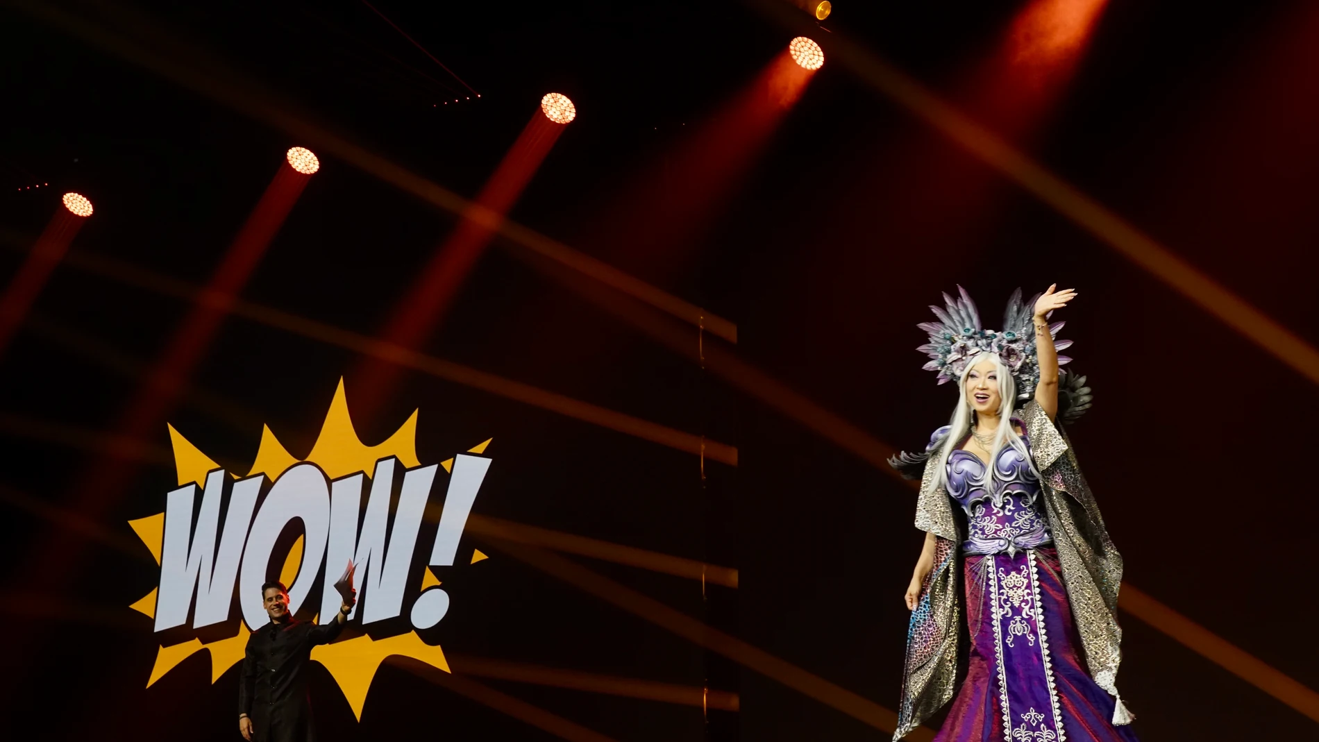 La famosa cosplayer Yaya Han, hoy durante la presentación del concurso de Cosplay de la San Diego Comic-Con Málaga