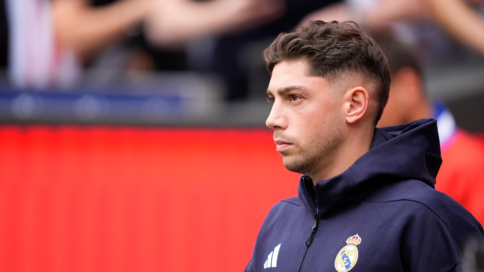 Federico Valverde of Real Madrid CF looks on during the Spanish League, LaLiga EA Sports, football match played between Atletico de Madrid and Real Madrid at Riyadh Air Metropolitano stadium on September 27, 2025, in Madrid, Spain. AFP7 27/09/2025 ONLY FOR USE IN SPAIN