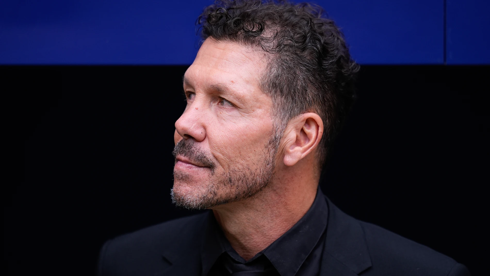 Diego Pablo Simeone, head coach of Atletico de Madrid, looks on during the Spanish League, LaLiga EA Sports, football match played between Atletico de Madrid and Real Madrid at Riyadh Air Metropolitano stadium on September 27, 2025, in Madrid, Spain. AFP7 27/09/2025 ONLY FOR USE IN SPAIN