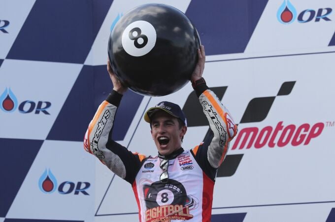 Marc Márquez, el día que se proclamó campeón de MotoGP en 2019